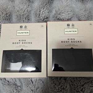 Hunter Kids Boot Socks XL in Classic Black